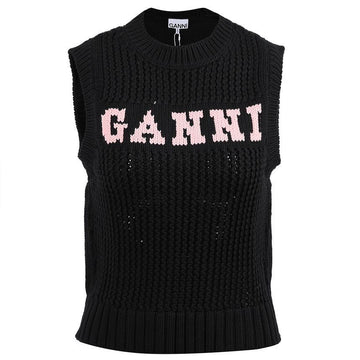 GANNI Logo Baumwollseil 70773622 [P]