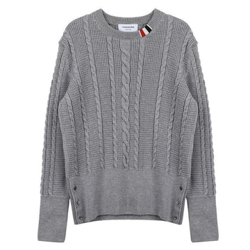 THOM BROWNE ウールリラックスケーブルプルオーバー MKA492AY1024-055 76025317 [P]