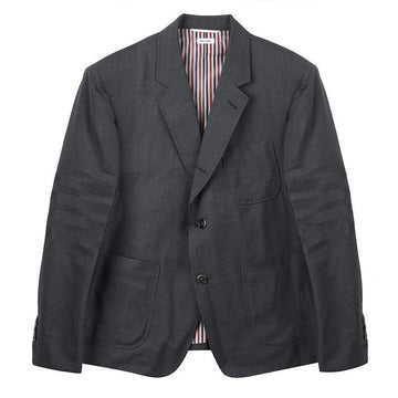 THOM BROWNE Sportjacke aus Wolle mit 4-Riegeln MJC196A06146-025 78905518 [P]