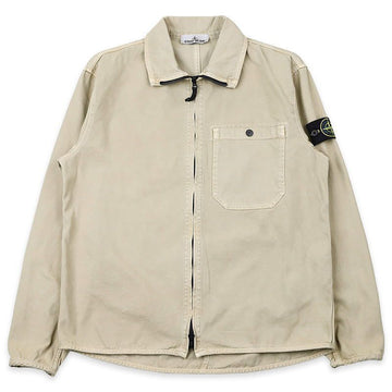 STONE ISLAND Stone Herren Wappen Patch Panama Overshirt Jacke (Desert) L1S15 1200014 S0184 V019A 150318132 [P]