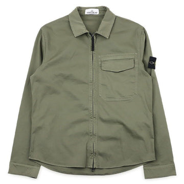 STONE ISLAND Überhemd mit Wappen-Patch für Herren (militärisch) L1S15 1200015 S0012 V005G 151665568 [P]