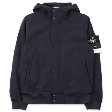 STONE ISLAND ストーン メンズ ワッペン パッチ ライト ソフトシェル フードジャケット（ネイビー） L1S15 4100118 S0A22 V0020 151096250 [P]