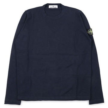 Stone Island Cotton Knit with Badge Patch for Men (Navy) L1S15 5100052 S00B0 V0020 152825891 [P]