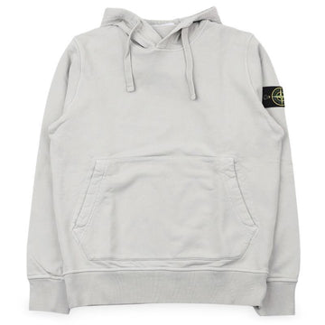 STONE ISLAND 男性用ワッペンパッチコットンフードマンツーマン(ライトグレー) L1S15 6100062 S0051 V0061 154026453 [P]