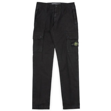 STONE ISLAND Cargo-Hose mit Wappenpatch und Slim Fit (Schwarz) L1S15 3100053 S00WA V0129 152101123 [P]