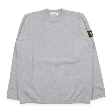 STONE ISLAND Männer Wappen-Patch Rundhals Strickpullover (Hellgrau) L1S15 5100023 S01B2 V0M61 151802712 [P]