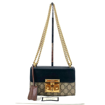 GUCCI Paddle Lock Kleine Ketten-Schultertasche 409487 158148429 [P]