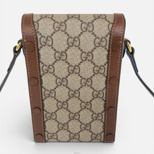 Gucci Horsebit 1955 Mini Phone Holder Crossbody Bag 158152105 [P]
