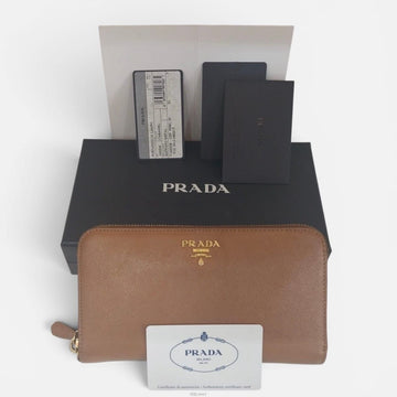 Prada Saffiano Zip Long Wallet 1M0506 158153149 [P]