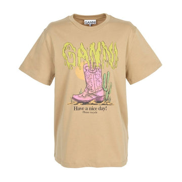 Ganni Short Sleeve T-Shirt A1050254 934 158153601 [P]