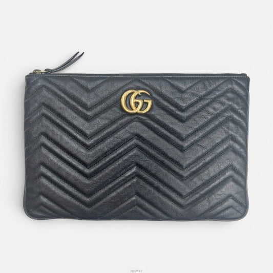 Gucci GG Marmont Leather Clutch Bag 525541 158153664 [P]