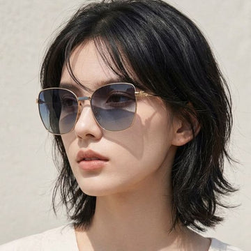 Etro Sunglasses 0021 S 000UY Women Oversized Cat Eye Gold Metal 149926552 [P]