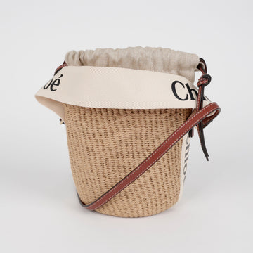 Chloe Women's Woody Small White Basket Bag 158089381 [P]