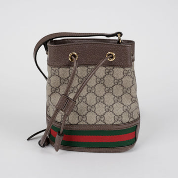 GUCCI Ophidia GG Mini Bucket Bag Braun 158093153 [P]