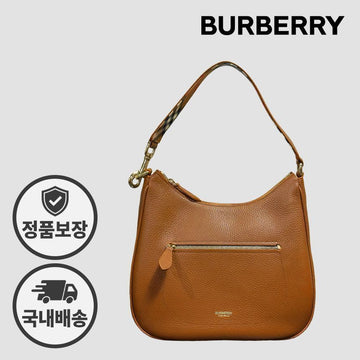 Burberry Hobo Shoulder Bag 81112301 Grain Leather Tawny Brown 153196683 [P]