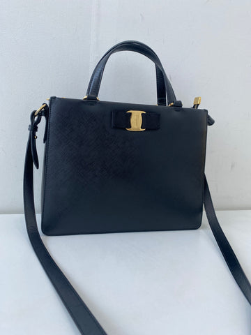 SALVATORE FERRAGAMO Gancini Vara Tote Bag 158155592 [P]