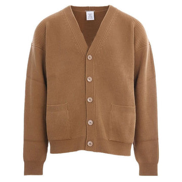 VETEMENTS Wolle V-Ausschnitt Cardigan mit Logo-Tab 38376290 [P]