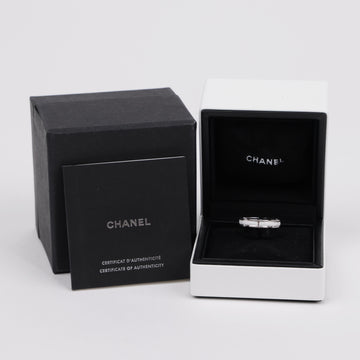 CHANEL 18k Weißkeramik ULTRA Ring Weißgold 157909509 [P]