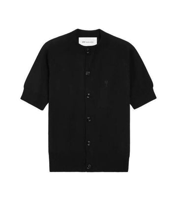 AMI Wool Short Sleeve Cardigan 156729634 [P]