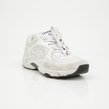 CHANEL Tweed Tennis Sneakers 157869392 [P]