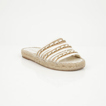 CHANEL Ketten-Espadrille-Mules, Größe 34 157869401 [P]