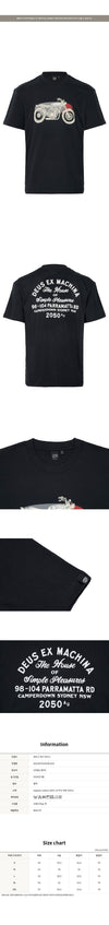 DEUS EX MACHINA Schwarzes Box-Fit T-Shirt 155431727 [P]