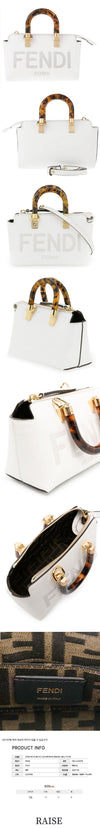FENDI Mini Boston Bag Weiß 8BS067 ABVL F1JTW 59864100 [P]