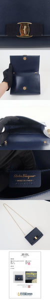 Salvatore Ferragamo Gini Bag Navy 22 B558 158157659 [P]
