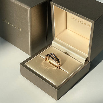 BULGARI Serpenti Viper Ring Diamant Roségold 54-56 158157805 [P]
