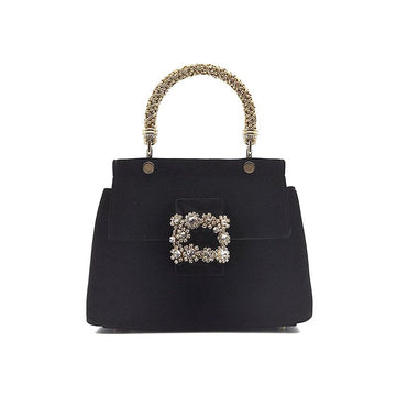 Roger Vivier Jewelled Applorence Velvet Mini Bag L331942 158157855 [P]