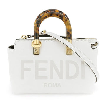 FENDI Mini Boston Bag Weiß 8BS067 ABVL F1JTW 59864100 [P]