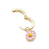 Wilhelmina Garcia Gold Pink Daisy Drop Earrings 152739544 [P]