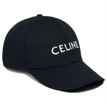 CELINE Logo bestickte Baseballmütze Schwarz 242N 2AUS9 38NO 158158219 [P]