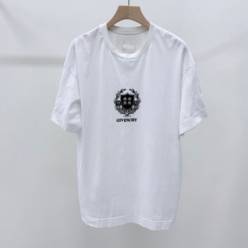 GIVENCHY Crest Logo Graphic T-Shirt Weiß 158158276 [P]