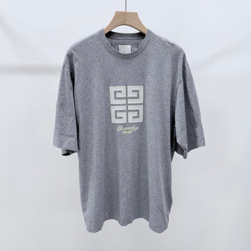 GIVENCHY 4G Motiv Baumwoll T-Shirt Grau 158158307 [P]