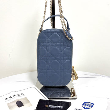 Dior Cannage Lady Phone Holder Bag Crossbody 158159025 [P]