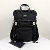 PRADA トライアングルロゴ ナイロン バックル バックパック ブラック (1BZ039) 158161871 [P]