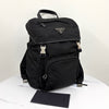 PRADA トライアングルロゴ ナイロン バックル バックパック ブラック (1BZ039) 158161871 [P]
