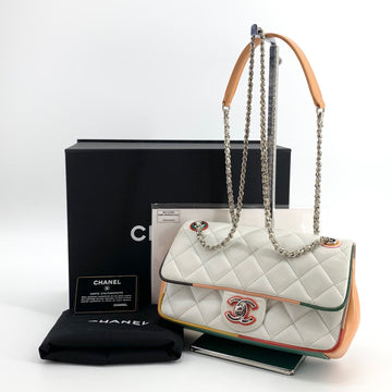 CHANEL Klassische Lammleder kleine Multi-Farben Ketten Crossbody Bag 158172634 [P]