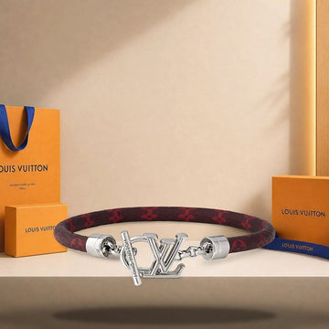 Louis Vuitton Leather Bracelet 21 cm M4899 158172789 [P]