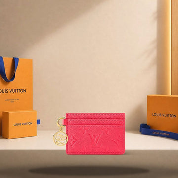 LOUIS VUITTON LV Charms Kartenhalter Erdbeerpink M28129 158173266 [P]