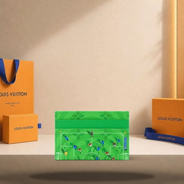 Louis Vuitton Double Card Holder Soccer Green M26802 158173286 [P]