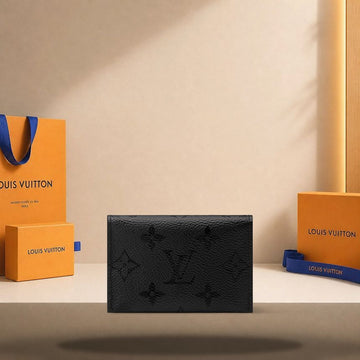 Louis Vuitton Slim Card Holder Black M26733 158173291 [P]