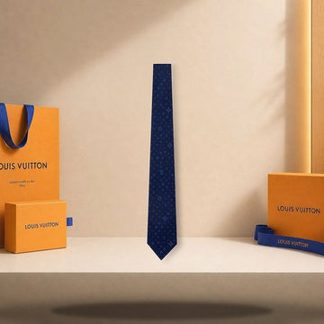 Louis Vuitton Monogram Stars Tie Navy Blue M78022 158173407 [P]