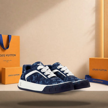 LOUIS VUITTON Tilted Sneaker Indigo Blau 158173425 [P]