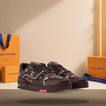 Louis Vuitton Trainer Sneakers Brown 158173589 [P]