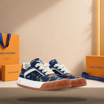 LOUIS VUITTON ティルテッド スニーカー ブルー 158173591 [P]