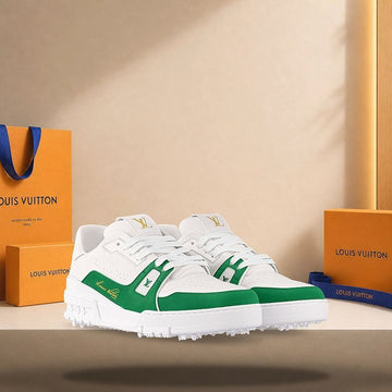 Louis Vuitton Trainer Sneakers Green 158173613 [P]