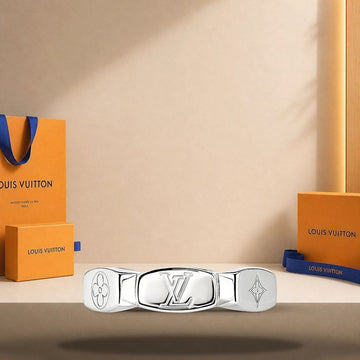 LOUIS VUITTON Monogram Ring Höhe: 0.5cm M1933 158173934 [P]