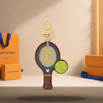 LOUIS VUITTON Tennisracket Schlüsselanhänger und Taschenanhänger Blau M03925 158174352 [P]
